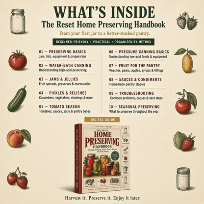 THE RESET HOME PRESERVING HANDBOOK VIP